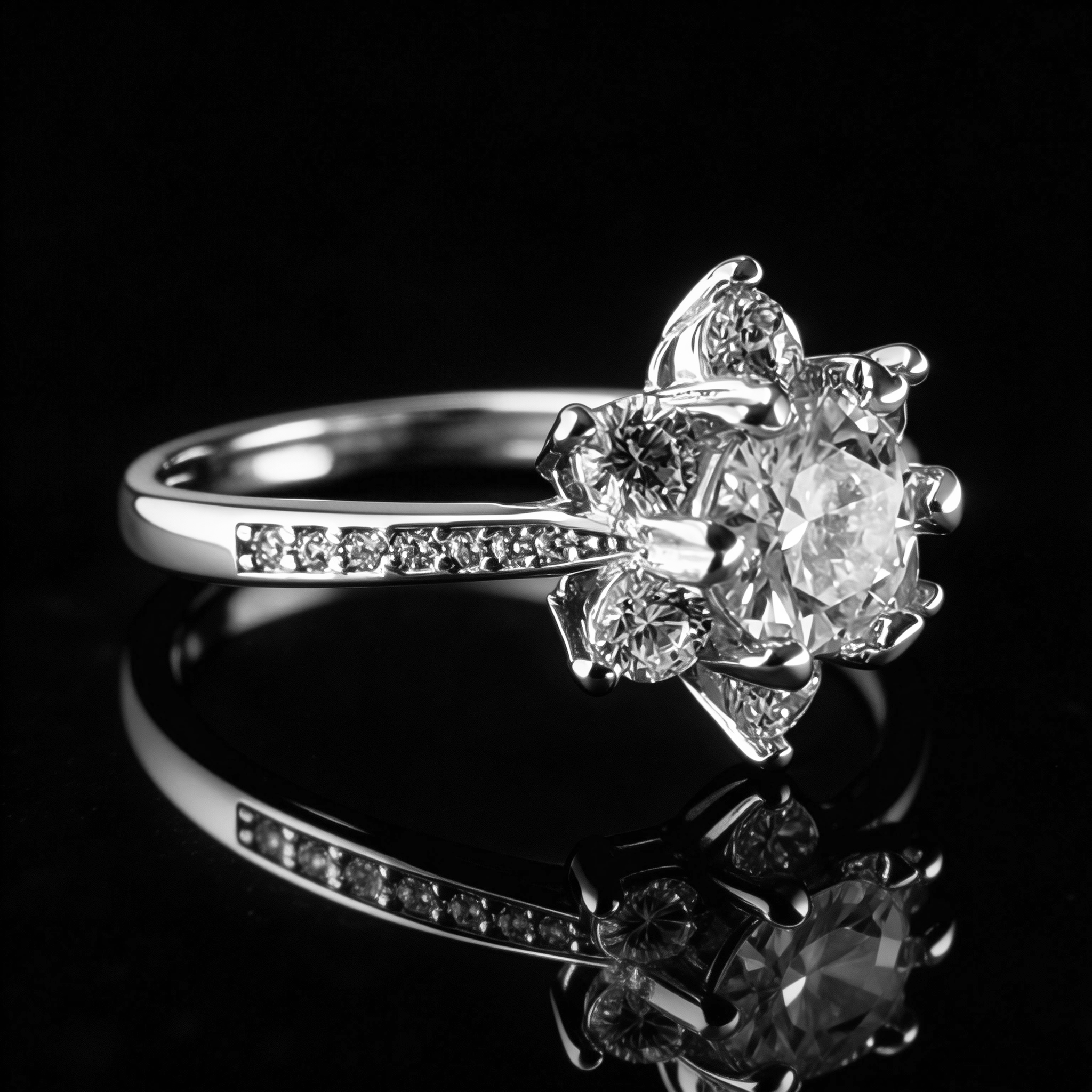Heart-shaped moissanite engagement ring4