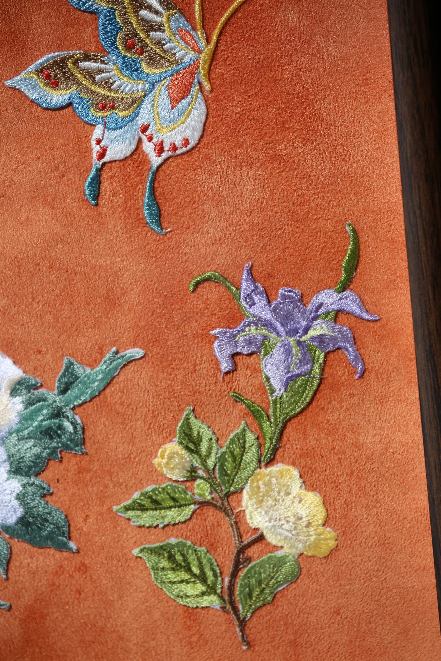 Suede embroidery painting gift box, gift for mother, decorative artwork