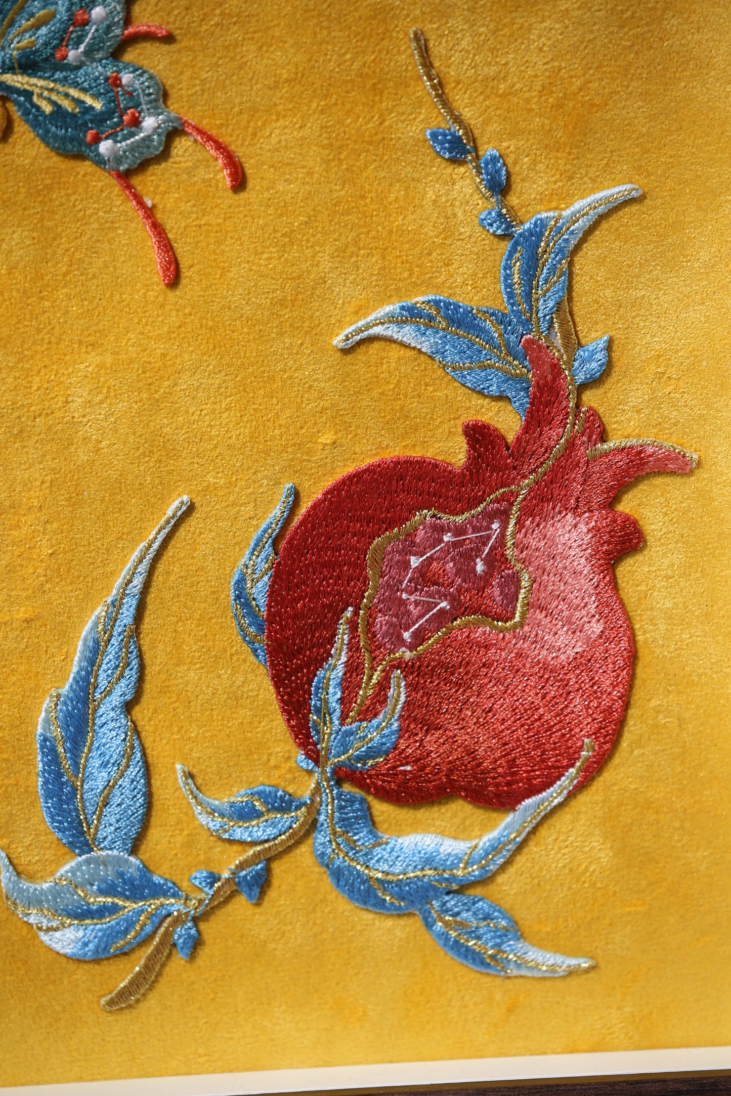 Suede embroidery painting gift box, gift for grandma, decorative artwork