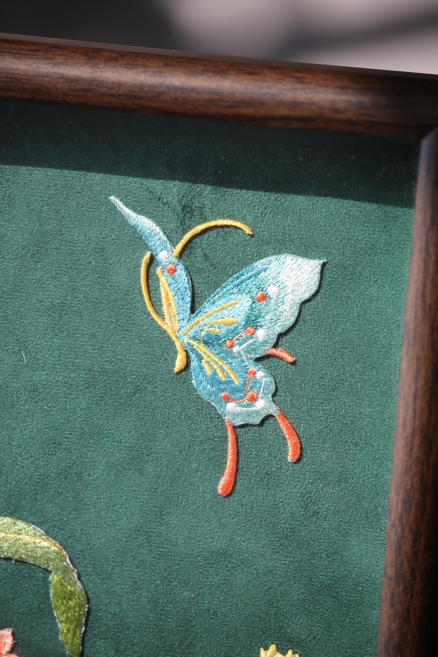 Suede embroidery painting gift box, gift for wife, decorative artwork