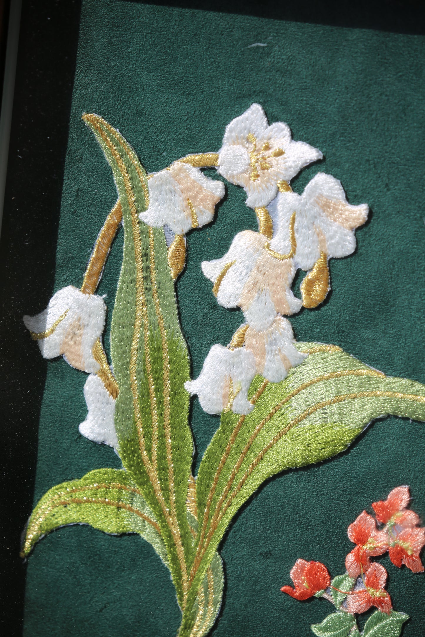 Suede embroidery painting gift box, gift for wife, decorative artwork