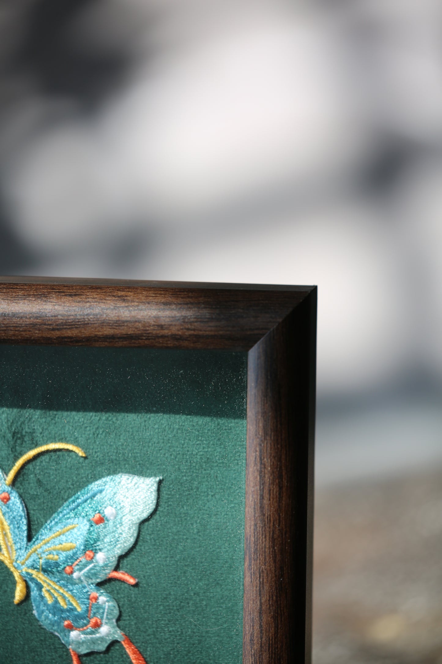 Suede embroidery painting gift box, gift for wife, decorative artwork