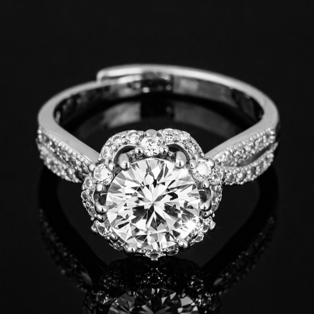 Heart-shaped moissanite engagement ring7