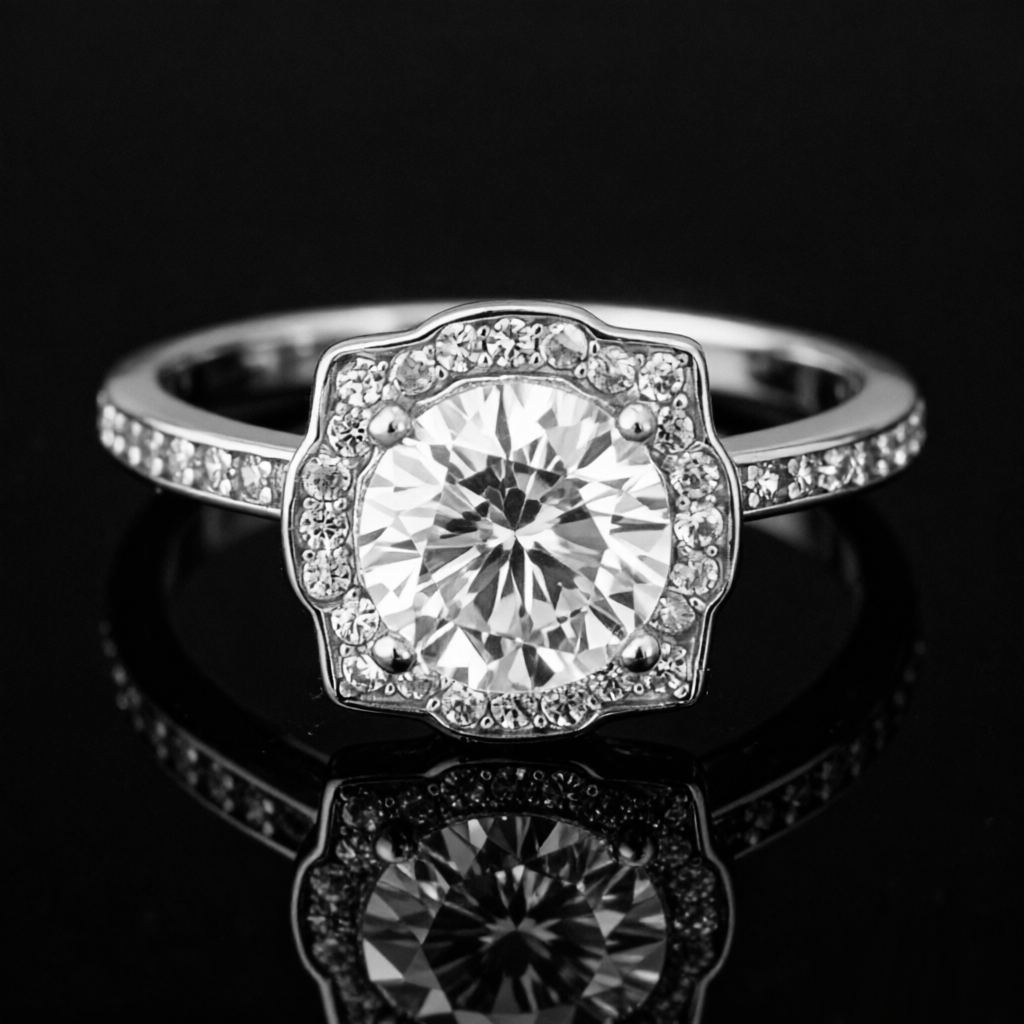 Heart-shaped moissanite engagement ring7