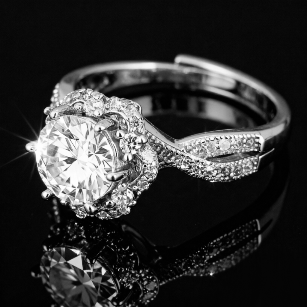 Heart-shaped moissanite engagement ring7
