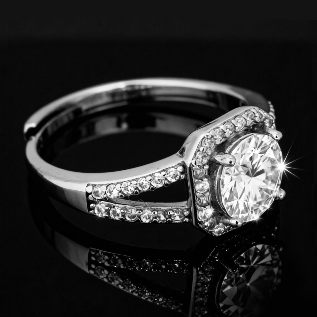 Heart-shaped moissanite engagement ring6